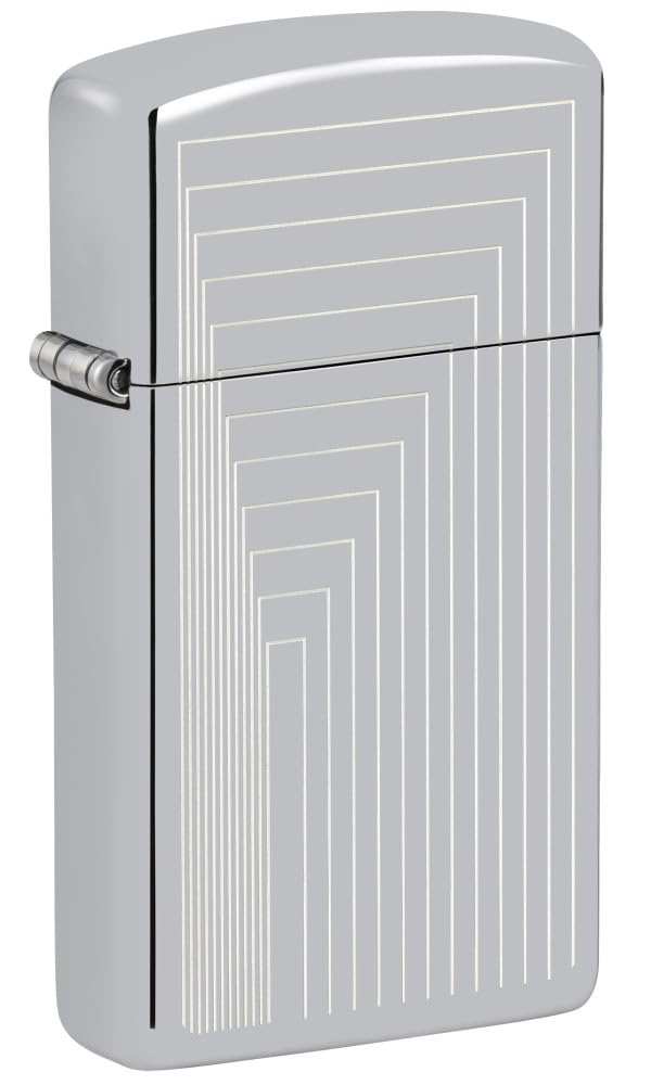 Zippo Gothic Window Design Armor® Black Ice® Pocket Lighter