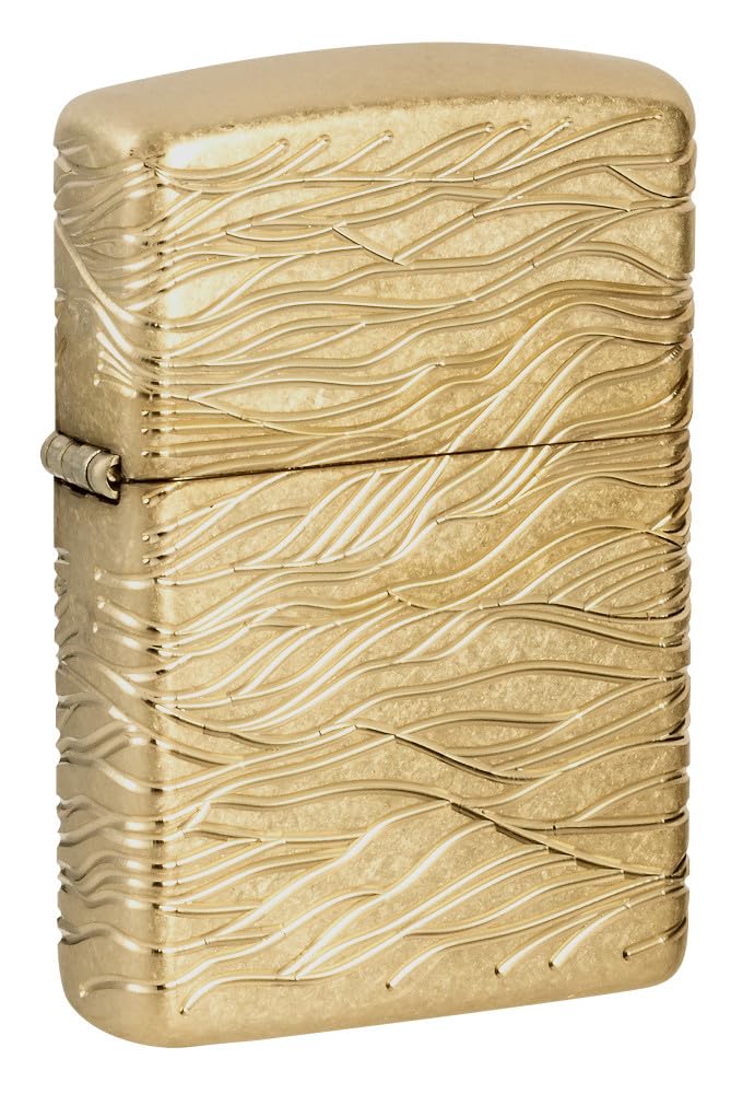 Zippo Gothic Window Design Armor® Black Ice® Pocket Lighter