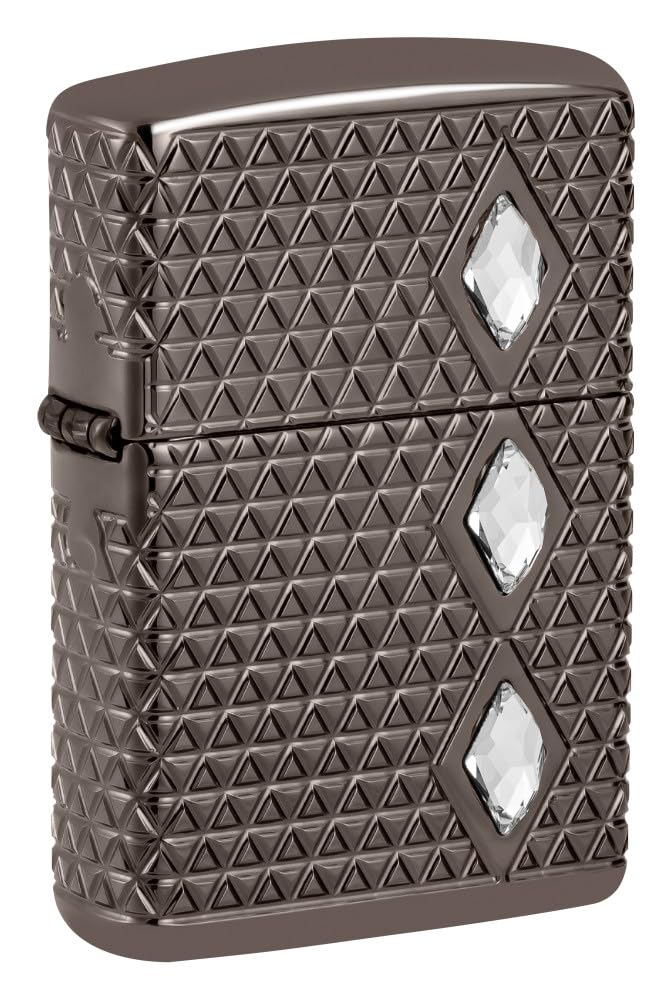 Zippo Gothic Window Design Armor® Black Ice® Pocket Lighter