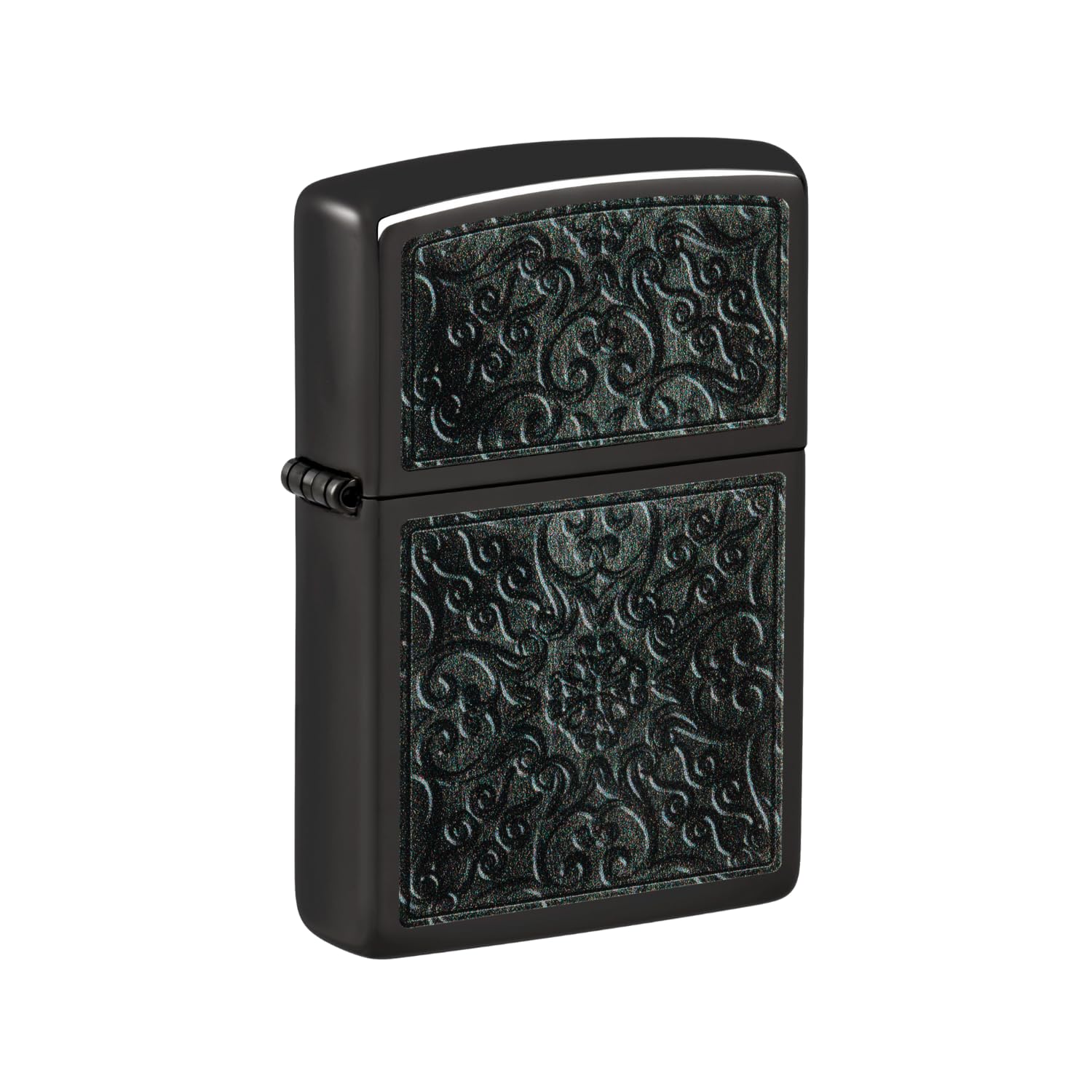 Zippo Gothic Window Design Armor® Black Ice® Pocket Lighter
