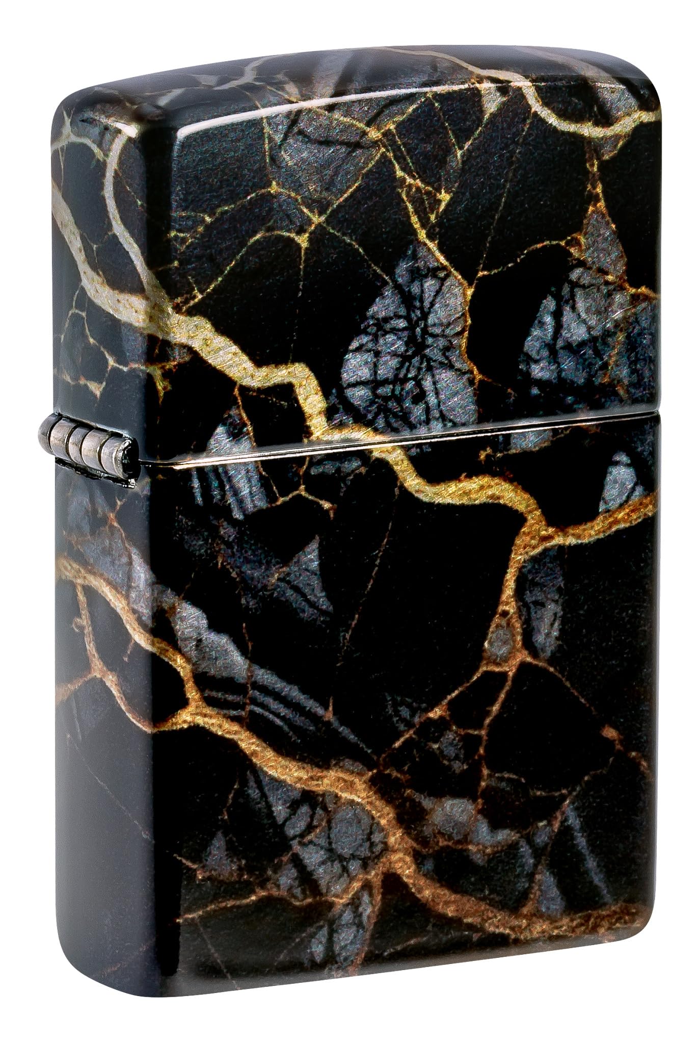 Zippo Gothic Window Design Armor® Black Ice® Pocket Lighter